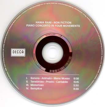 CD Hania Rani: Non Fiction - Piano Concerto in Four Movements