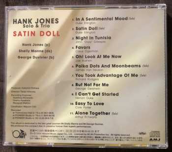 CD Hank Jones Trio: Satin Doll