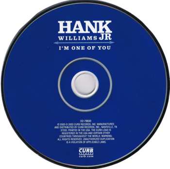 CD Hank Williams Jr.: I'm One Of You