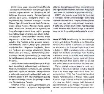 CD Hanna Holeksa: Tansman / Piano Music