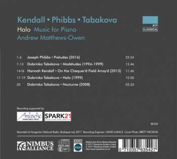 CD Joseph Phibbs: Halo: Music For Piano