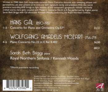CD Wolfgang Amadeus Mozart: Piano Concertos: Gal Op. 57, Mozart K. 482
