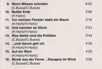 CD Hans Hartz: Die Weißen Tauben Sind Müde
