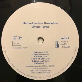 LP Hans-Joachim Roedelius: Offene Türen