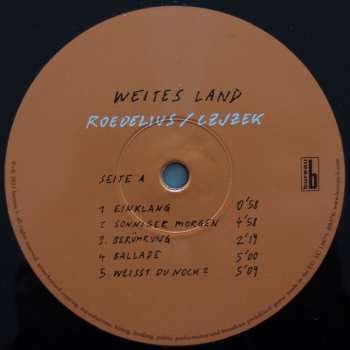 LP Hans-Joachim Roedelius: Weites Land