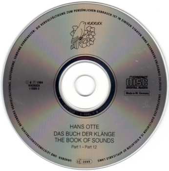 CD Hans Otte: Das Buch Der Klänge / The Book Of Sounds