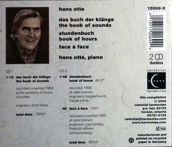 2CD Hans Otte: Das Buch Der Klänge / The Book Of Sounds, Stundenbuch / Book Of Hours, Face À Face