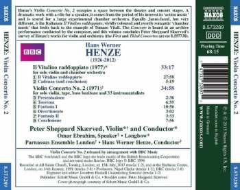 CD Hans Werner Henze: Violin Concerto No. 2 / Il Vitalino Raddoppiato