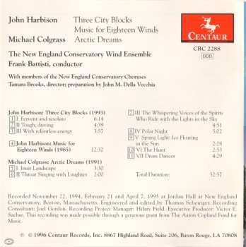 CD Michael Colgrass: Three City Blocks / Music For Eighteen Winds / Arctic Dreams