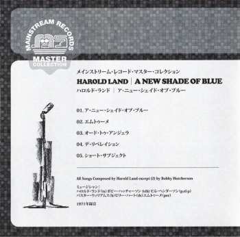 CD Harold Land: A New Shade Of Blue LTD