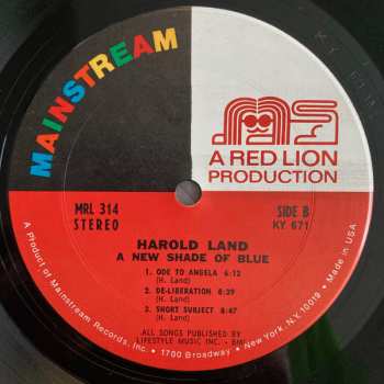 CD Harold Land: New Shade Of Blue