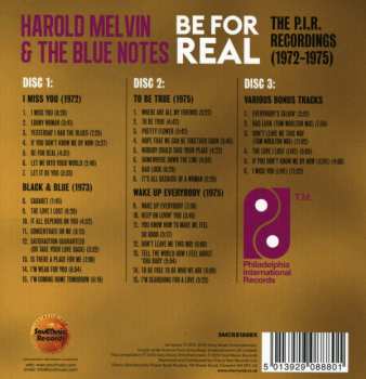 3CD/Caja Harold Melvin And The Blue Notes: Be For Real (The P.I.R. Recordings 1972-1975)