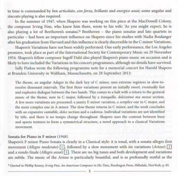 CD Sally Pinkas: Piano Music