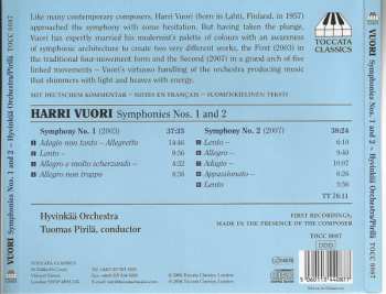 CD Harri Vuori: Symphonies Nos. 1 And 2