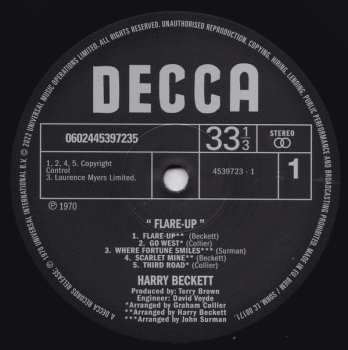 LP Harry Beckett: Flare Up