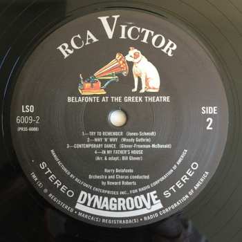 2LP Harry Belafonte: Belafonte At The Greek Theatre