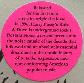 LP Harry Pussy: Ride A Dove