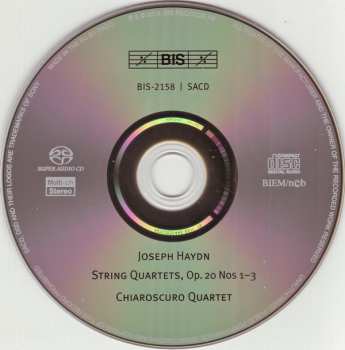 SACD Joseph Haydn: 'Sun' Quartets Op. 20 Nos 1–3