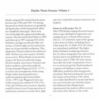 CD Joseph Haydn: Piano Sonatas, Vol. 1