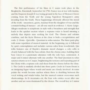 CD Wolfgang Amadeus Mozart: Mass In Time Of War / Vesperae Solennes De Confessore