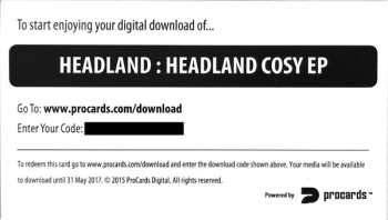 LP Headland: Cosy EP CLR | LTD