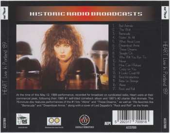 CD Heart: Live In Portland '89