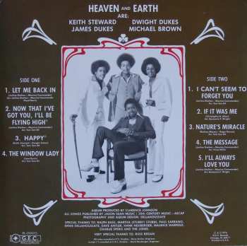 LP Heaven And Earth: I Can't Seem To Forget You
