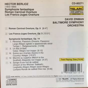 CD Hector Berlioz: Symphonie Fantastique, Roman Carnival, Les Francs-Juges Overtures
