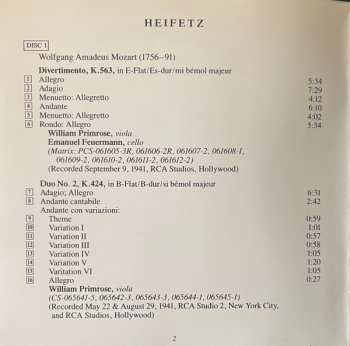 2CD/Caja Edvard Grieg: The Heifetz Chamber Music Collection I