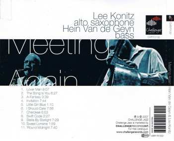 CD Lee Konitz: Meeting Again LTD