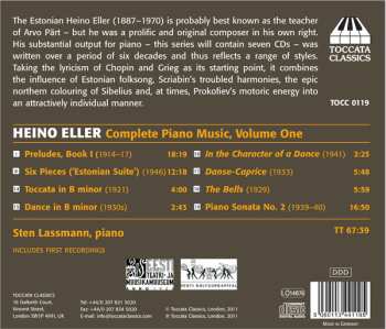 CD Sten Lassmann: Complete Piano Music Volume One
