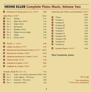 CD Sten Lassmann: Complete Piano Music Volume Two