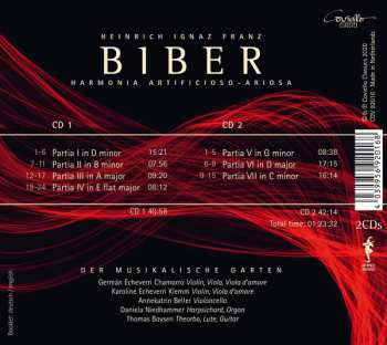 2CD Heinrich Ignaz Franz Biber: Harmonia Artificioso - Ariosa