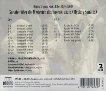 2CD Heinrich Ignaz Franz Biber: Rosenkranz Sonaten (Mystery Sonatas)