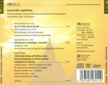 CD Heinrich Schütz: Johannes-Passion; Der 116, Psalm "Das Ist Mir Lieb"; Choralkonzert "O Traurigkeit, O Herzeleid"