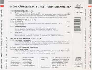 CD Johann Sebastian Bach: Mühlhäuser Staats-, Fest- Und Ratsmusiken