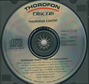 CD Johann Sebastian Bach: Mühlhäuser Staats-, Fest- Und Ratsmusiken