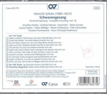CD Heinrich Schütz: Schwanengesang