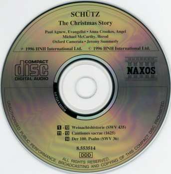 CD Paul Agnew: The Christmas Story / Cantiones Sacrae • Psalm 100