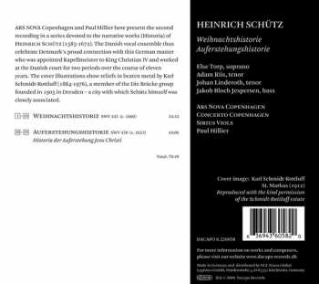 CD Heinrich Schütz: Weihnachtshistorie, Auferstehungshistorie