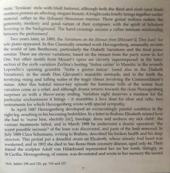 CD Anthony Goldstone: Heinrich Von Herzogenberg: Variations On A Theme Of Brahms And Other Works For Two Pianos, Piano Duet And Solo Piano