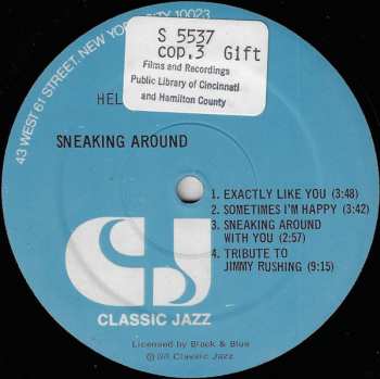 LP Helen Humes: Sneakin' Around