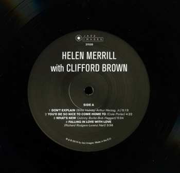 LP Helen Merrill: Helen Merrill With Clifford Brown DLX | LTD