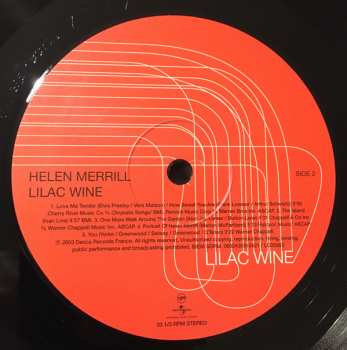 LP Helen Merrill: Lilac Wine LTD