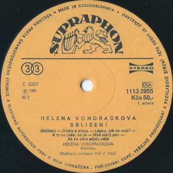 LP Helena Vondráčková: Sblížení
