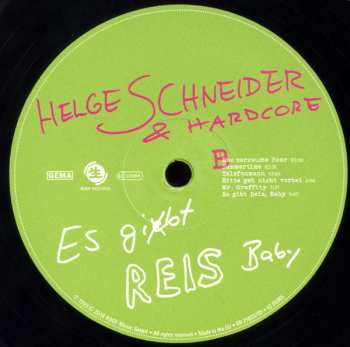 2LP Helge Schneider & Hardcore: Es Gibt Reis, Baby