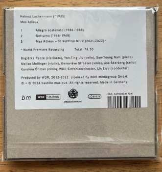 CD Helmut Lachenmann: Mes Adieux