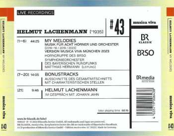 CD Helmut Lachenmann: My Melodies
