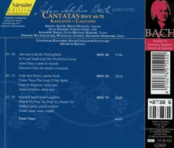 CD Johann Sebastian Bach: Cantatas BWV 68-70