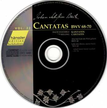 CD Johann Sebastian Bach: Cantatas BWV 68-70